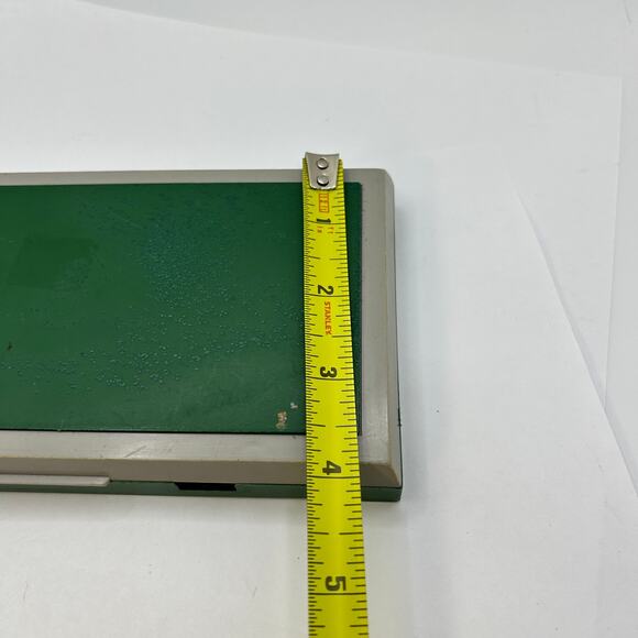 Vintage Faber Castell Pencil Case Green Rectangle Empty drawing utensil holder - Picture 3 of 13